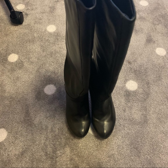 Nine & Co Knee High Black Heeled Boots - Size 6.5 - Picture 8 of 8